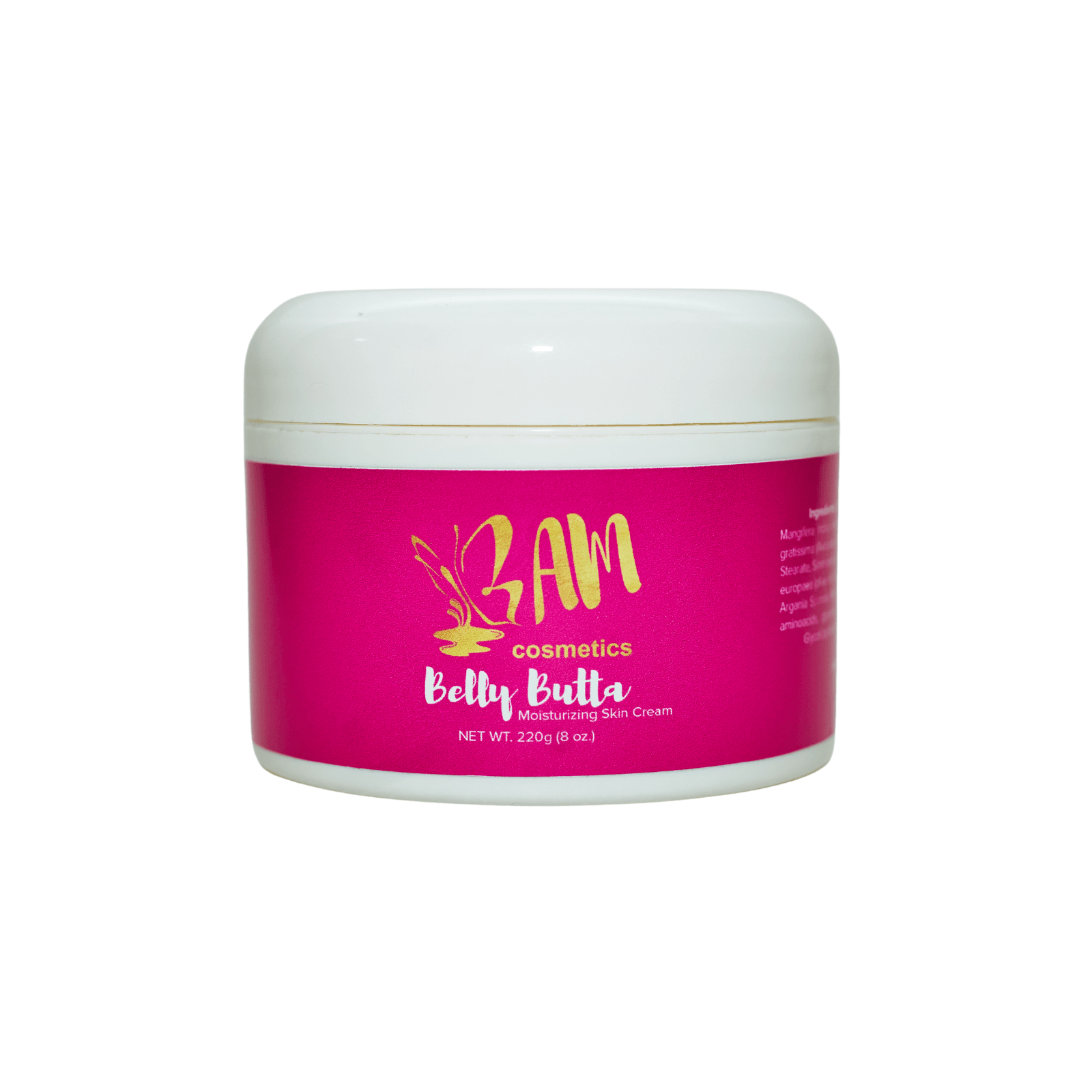 Belly Butta Moisturizing Skin Cream (8oz) - BAM Cosmetics StoreNatural skincare products, body butters, organic body butters, moisturizing body butters, best natural body butters for dry skin, fragrance free body creams, vegan body cream, luxury skincare, Shea butter skin benefits, body butters for glowing skin, body butters for winter skin, chemical-free body butters, paraben-free body butters, affordable natural skincare, luxury body butters and lotions